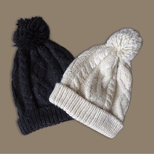 Cable Knit Beanie Bundle